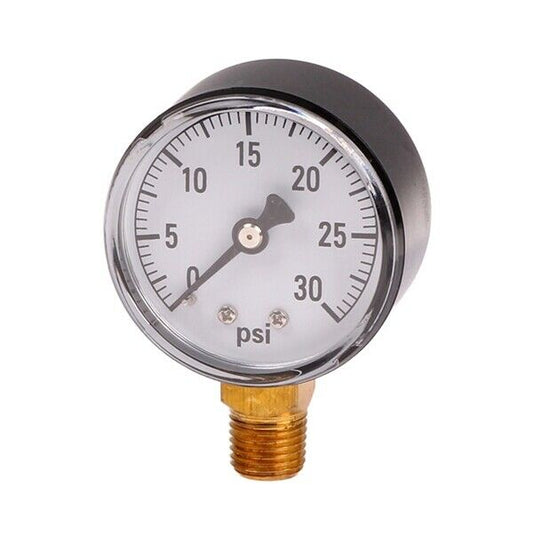 0-30psi 1/8" Male NPT Bottom Mount Pressure Gauge Propane Natural Gas Air LPG