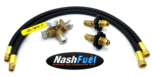 3 WAY BALL VALVE DUAL VAPOR PROPANE TANK CONNECTIONS SWAP CHANGEOVER BBQ 1/4 NPT