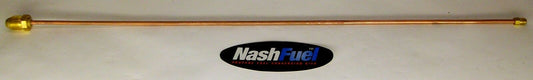 30" PIGTAIL MALE POL TO 1/4" MALE INVERTED FLARE PIG TAIL OAL COPPER PROPANE