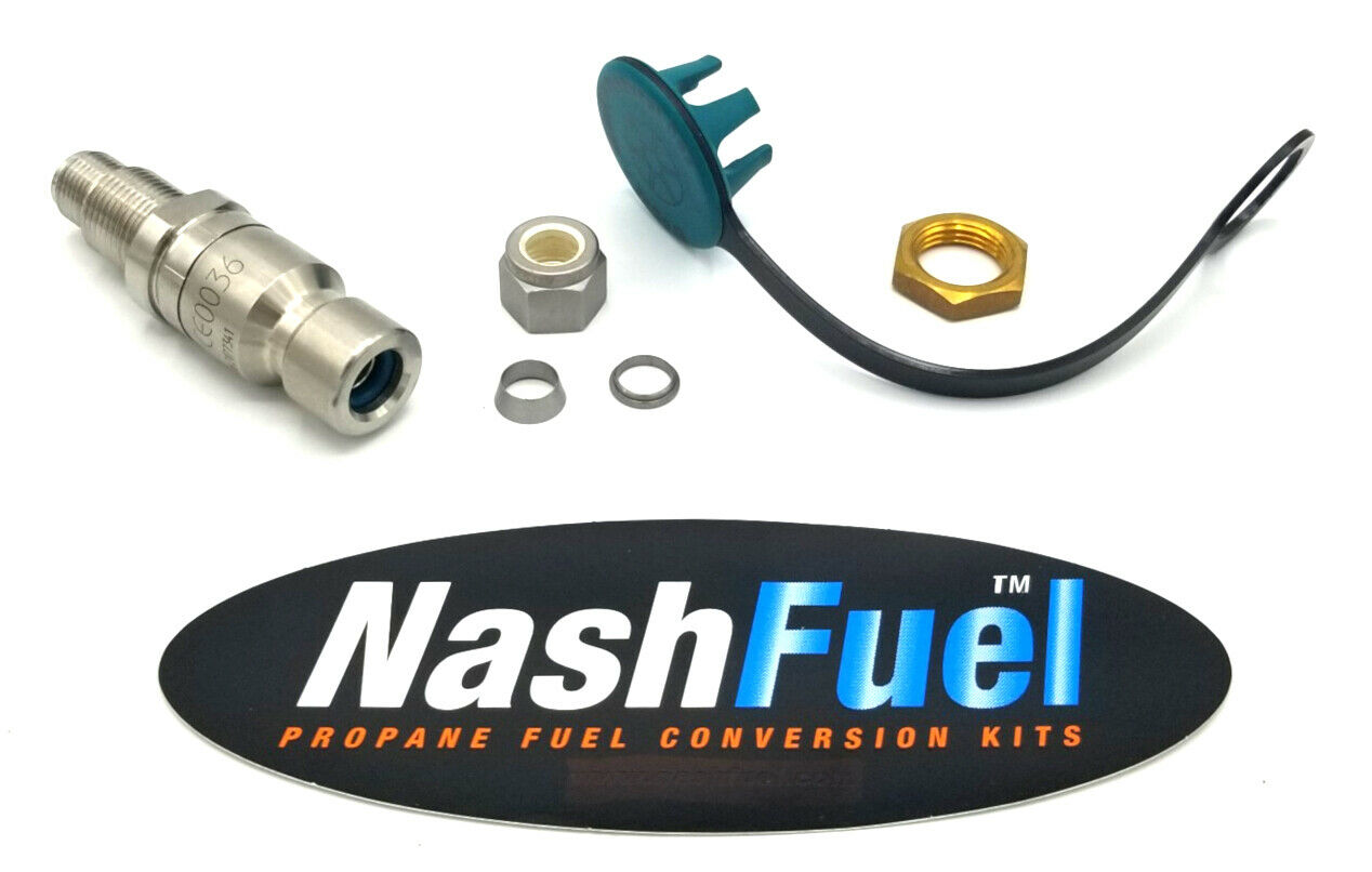 CNG QUICK CONNECT FUEL FILL NOZZLE NGV1 3/8" COMPRESSION BULKHEAD FILTER 3600PSI