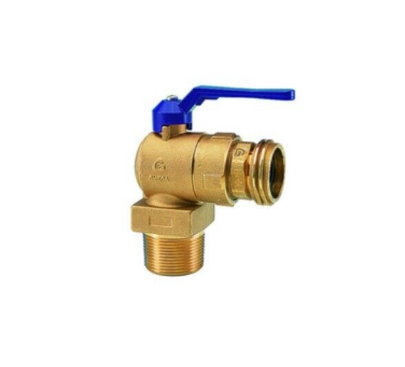 1-1/4 MPT 1-3/4 Acme Double Check Fill Valve Shut Off 90° Degree Ball Handle