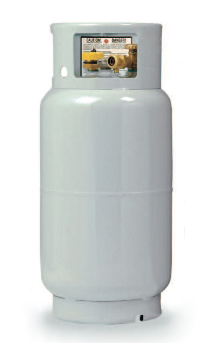 Manchester Propane Tank 33.5 LB 8 Gallon Forklift New LPG Horizontal Vertical