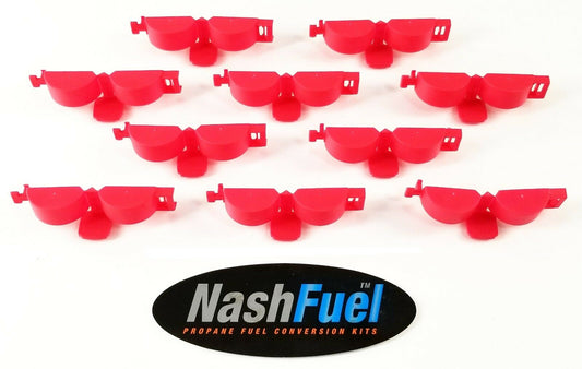 10 PACK PLASTIC TEAR AWAY CAP PROPANE TANK DUST COVER VAPOR TANK BBQ 20LB ACME