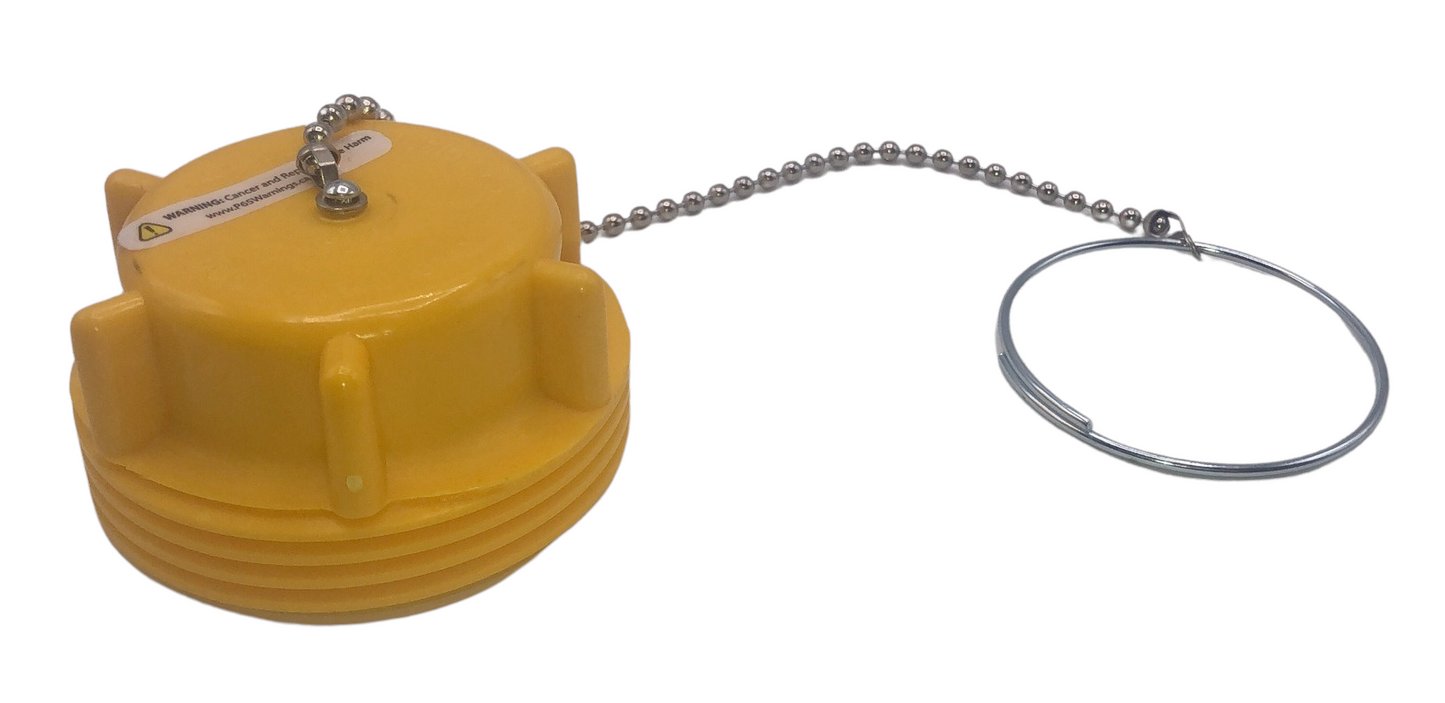 Male Acme Brass Plastic Cap Plug 1-1/4" 1-3/4" 2-1/4" 3-1/4" Propane Hose Tank