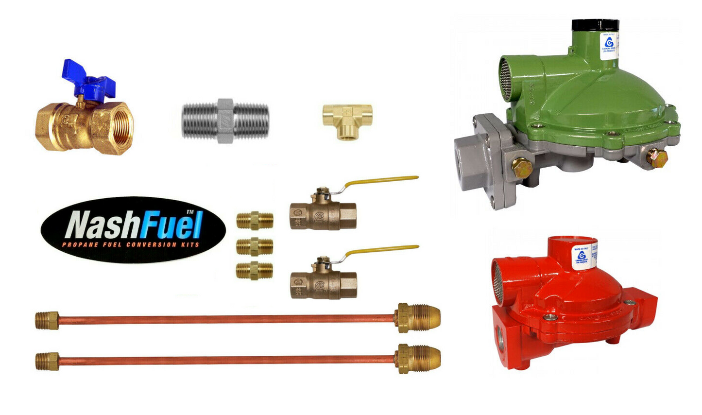 Cavagna Regulator Home Dual Twin 2 Propane Tank Supply Kit 988HP 998LP-02 3/4"