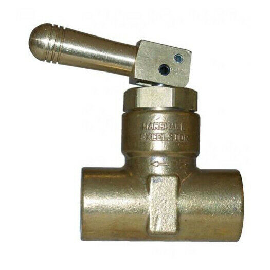 ME791C 1/2 FPT x 1/4 FPT Quick acting hose end toggle valve MARSHALL  Excelsior