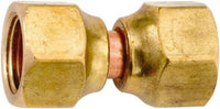 Female to Female Swivel 3/8" SAE Flare Propane Natural Gas LPG Adapter Brass 45°