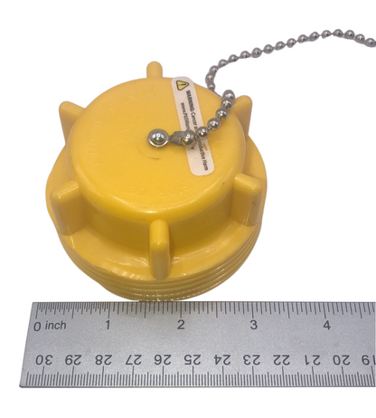 Male Acme Brass Plastic Cap Plug 1-1/4" 1-3/4" 2-1/4" 3-1/4" Propane Hose Tank
