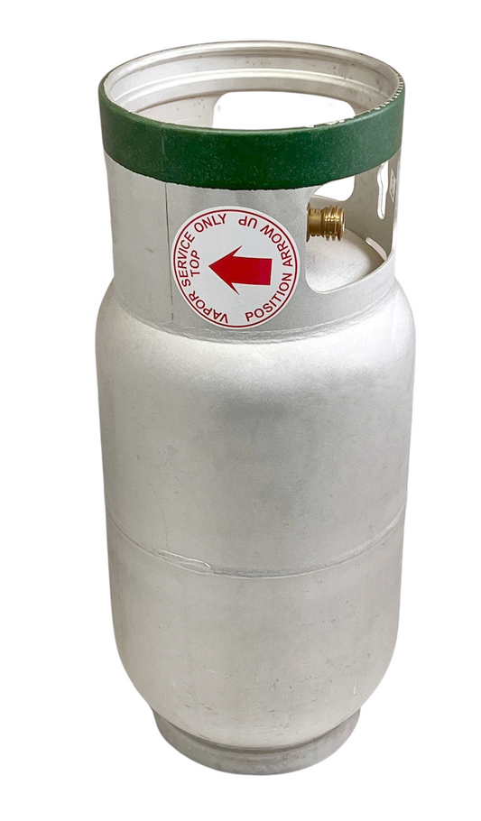 8 Gallon Propane Cylinder Tank Mower Manchester Vapor Draw Aluminum Horizontal