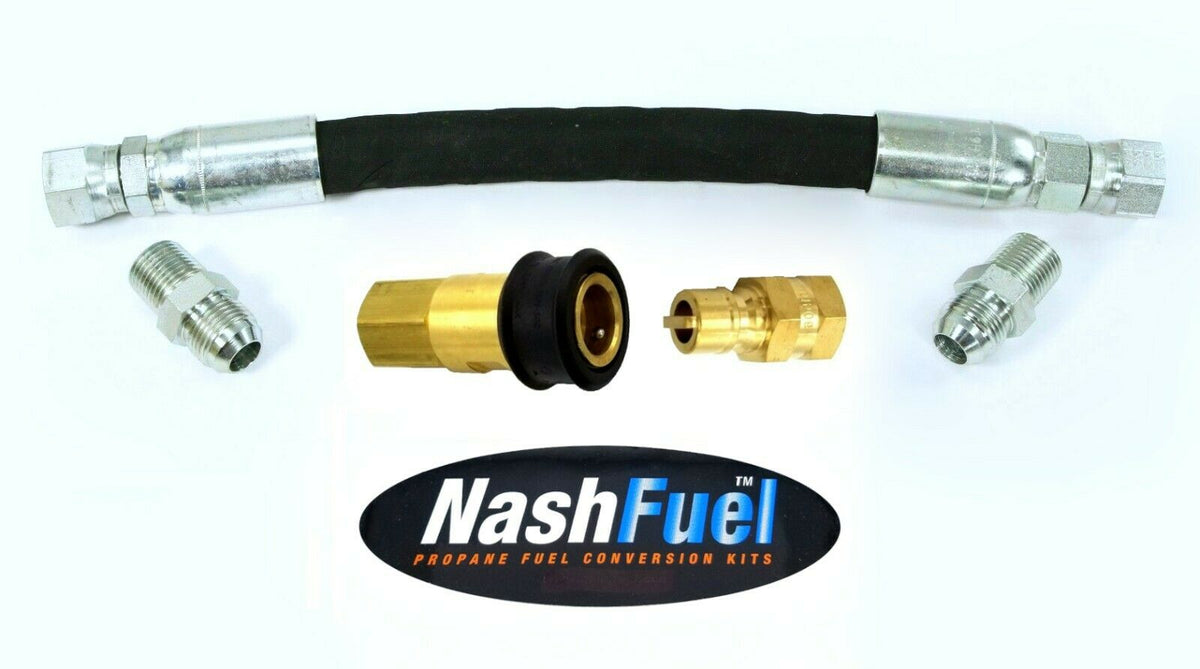 1/2" Crimped Low Pressure Propane Natural Gas Hose Vapor Air Quick Con