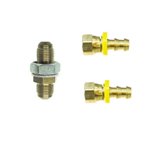 3/8" M. Flare Straight Propane Bulkhead Male SAE RV Motorhome Generator 3/8 Hose