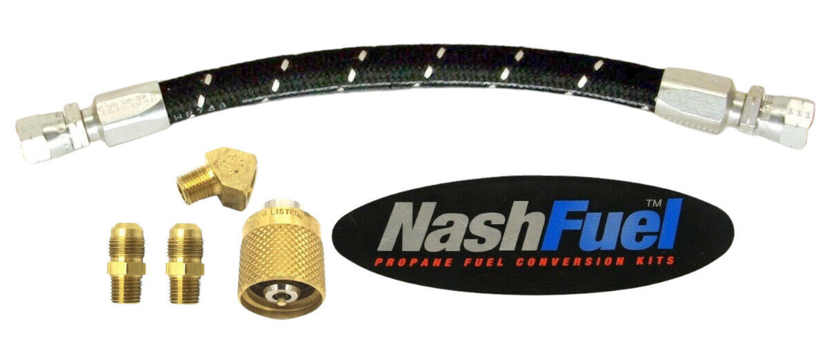Forklift Propane Screw-on Hose Ends 7141F Tank Connection 1/4" NPT 350psi LPG