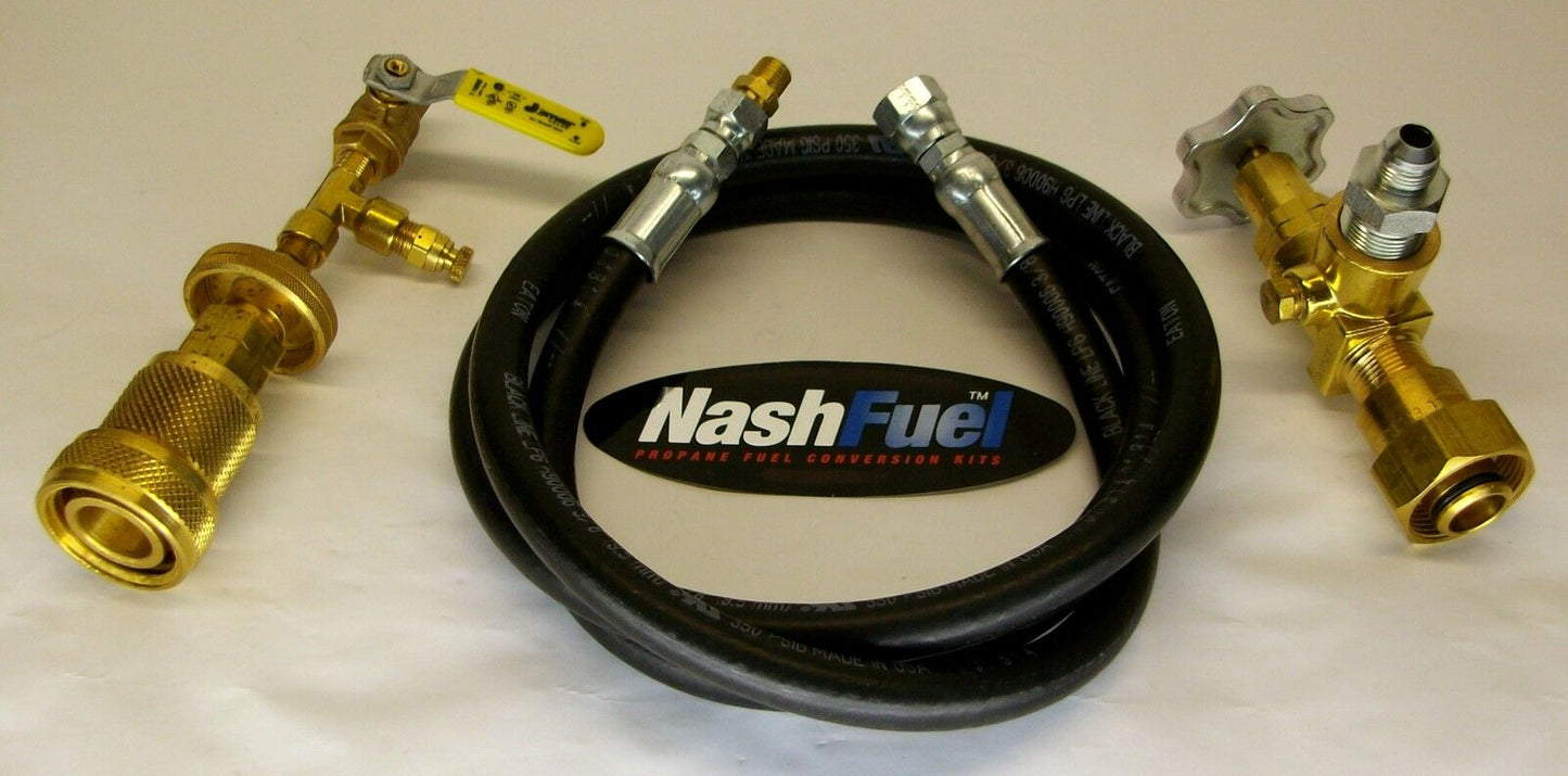1-5/8"-20 F. TO POL 1-5/16" 1-3/4" ACME LIQUID PROPANE TRANSFER KIT TANK GRILL