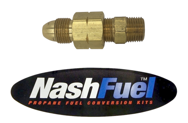 Male POL to Male NPT 1/2" 3/4" MPT Brass Propane Tank Adapter