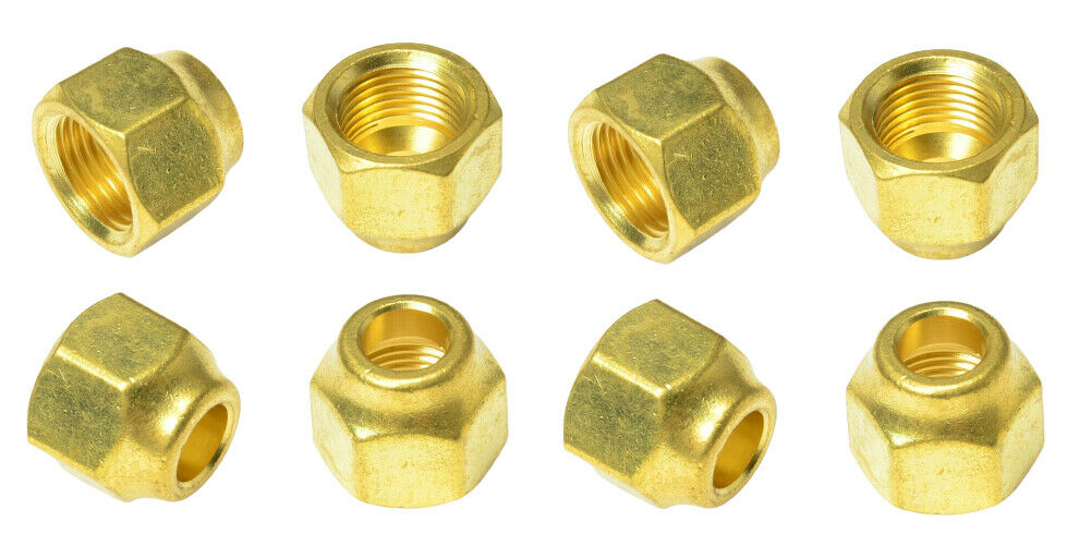 Forged Flare Nut 3/8 Tube OD Hex SAE 45 Fitting 3/8" Copper Tubing Propane LOT