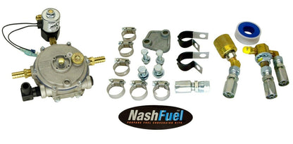 Partial Forklift Propane Lpg Conversion Kit Regulator 12v Hose Fittings Lp 100hp