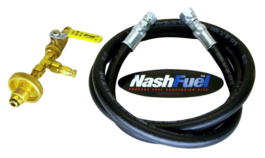 Partial POL Liquid Propane Transfer Kit Tank Grill 100lb Unloading 1/2" Hose