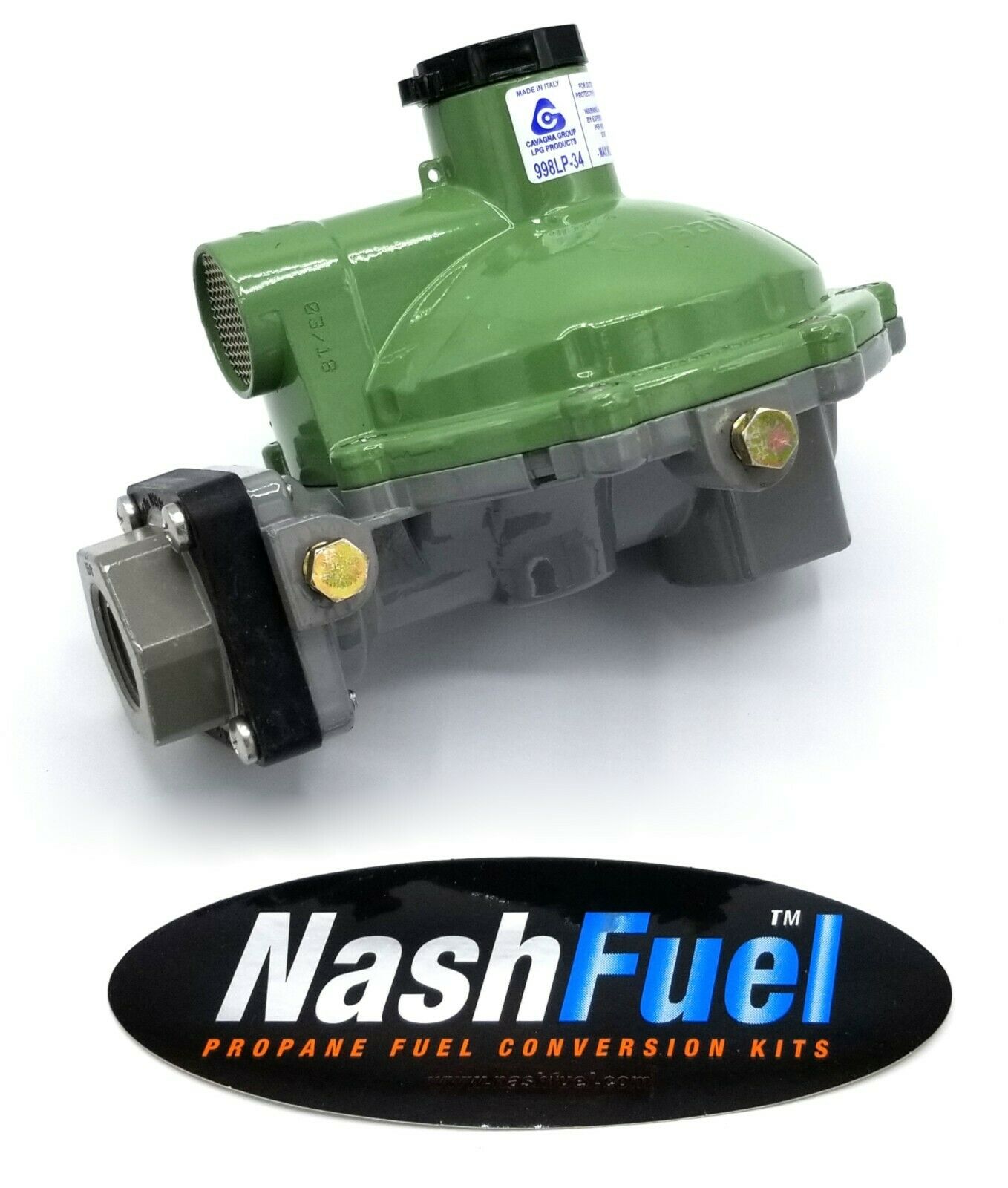 998LP-34 3/4" X 3/4" FPT DIELECTRIC 2ND STAGE BACK MOUNT REGULATOR PROPANE