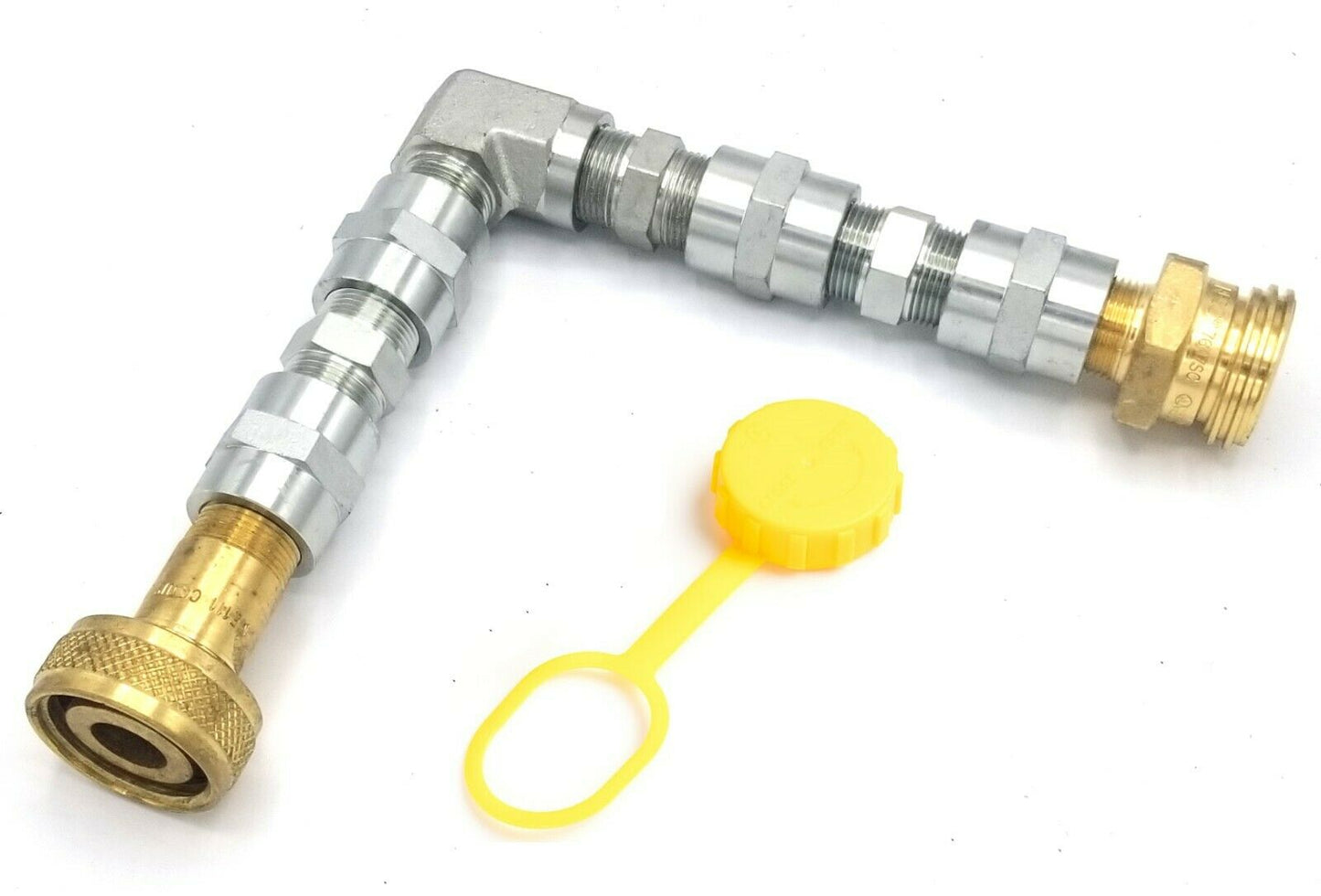 90° Propane Filler Valve Extension Adapter 1-3/4" Acme Motorhome RV Bulk Tank 7" ME574EXT