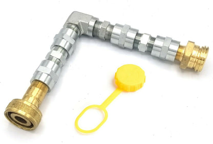 90° Propane Filler Valve Extension Adapter 1-3/4" Acme Motorhome RV Bulk Tank 7" ME574EXT