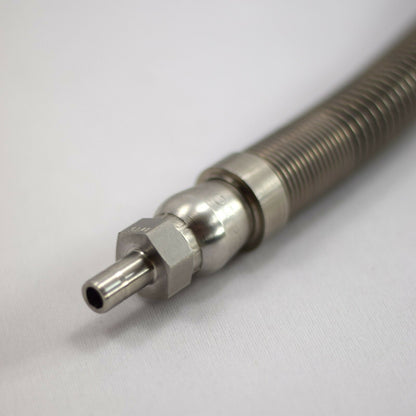 CNG Compressed Natural Gas Black Hose 5Ft Male Ferrule Ends Stainless Steel