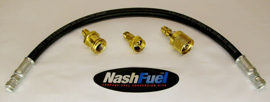 PROPANE ADAPTER KIT SYSTEM COUPLER TANK GRILL BBQ RV FORKLIFT LPG 1LB THROW AWAY