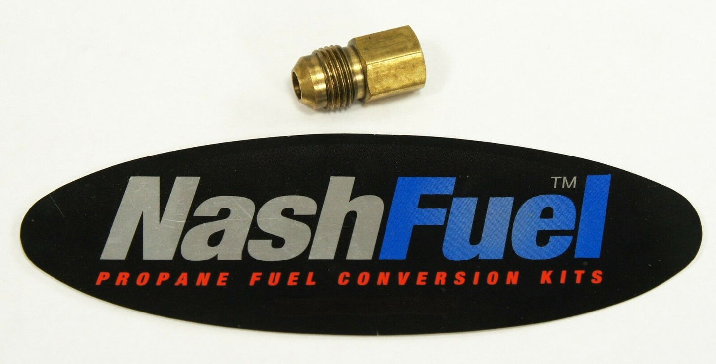 MALE 3/8" FLARE TO FEMALE 1/4" NPT PIPE THREAD PROPANE NATURAL GAS FITTING LPG