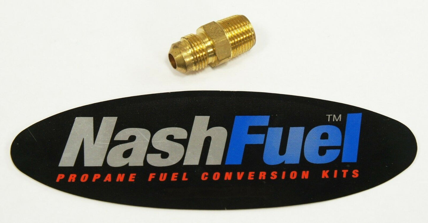 MALE 3/8" FLARE TO MALE 3/8" NPT PIPE THREAD PROPANE NATURAL GAS FITTING LPG LP