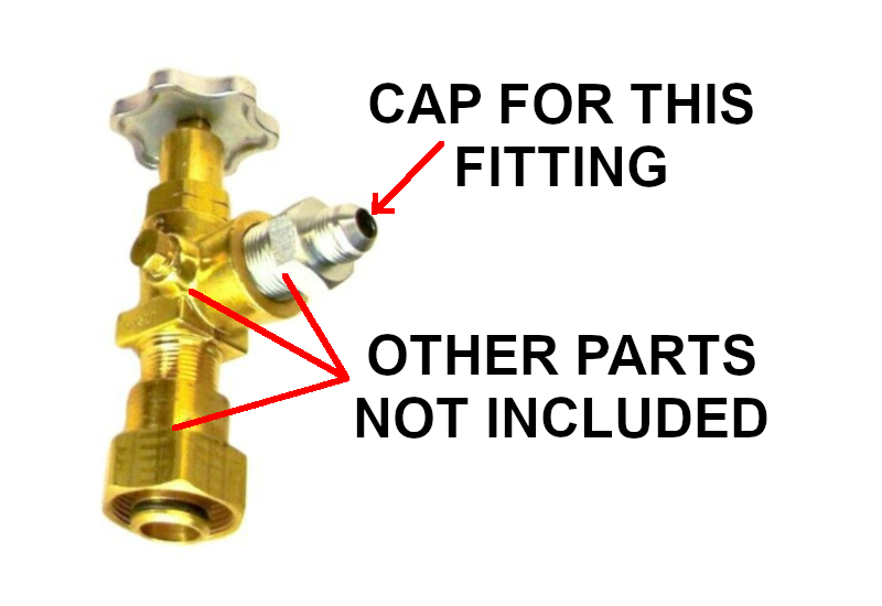 Flare Cap Dust Seal Hydraulic Fitting FJ Cap Transfer Kit Propane 304-C-08