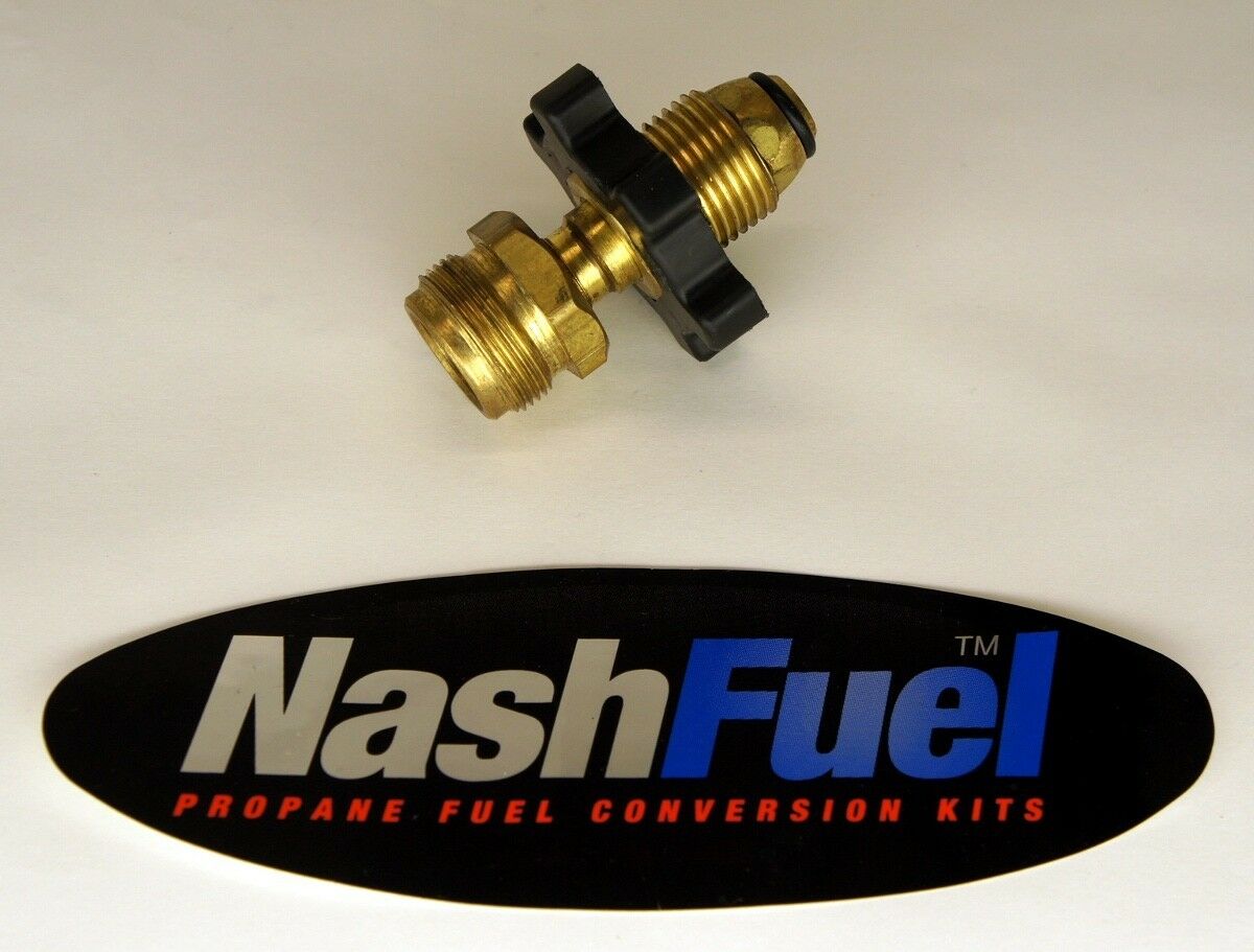 1LB TANK 1"x20 TO POL ADAPTER CONNECTOR PROPANE COUPLER BBQ GRILL STOVE HEATER