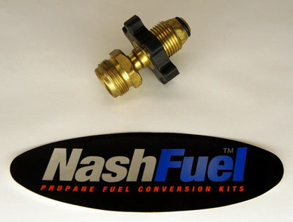 1LB TANK 1"x20 TO POL ADAPTER CONNECTOR PROPANE COUPLER BBQ GRILL STOVE HEATER