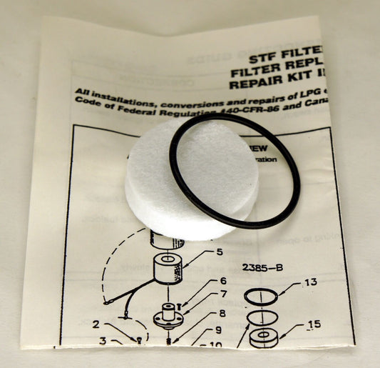 286-1794 CENTURY FILTER KIT 2384-B 2684 STF PROPANE REPAIR LOCKOFF 12V BULKHEAD