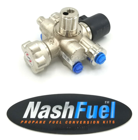 OMB LYRA 1-1/8 UNF CNG LOCKOFF VALVE 9/16 UNF 12V COMPRESSED NATURAL GAS 3600PSI