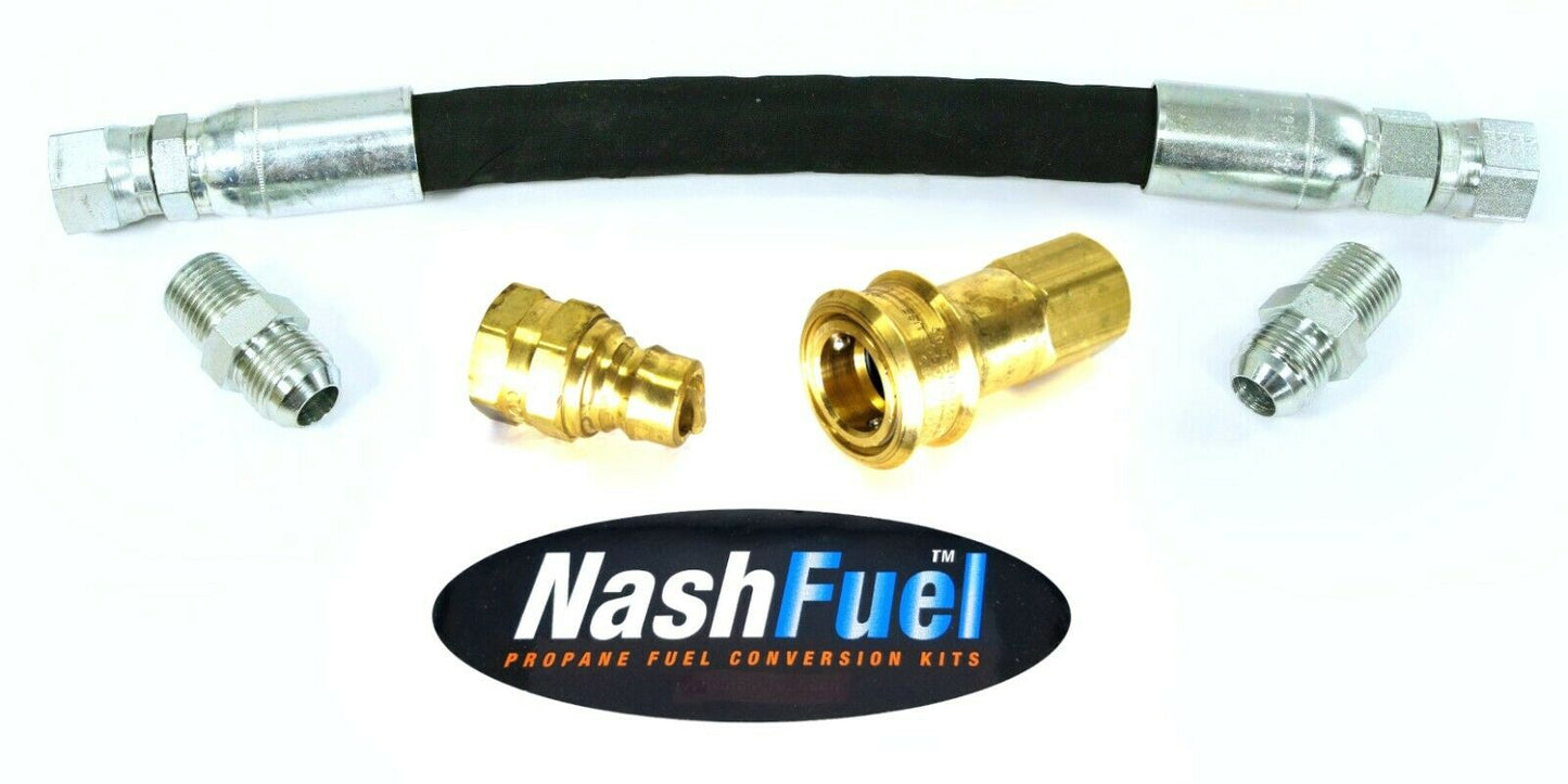 3/4" Crimped Low Pressure Propane Natural Gas Hose Quick Connection Connect LP