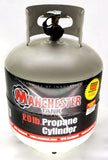 NEW BBQ GRILL PROPANE TANK 20LB 20 LB MANCHESTER LP GAS OPD OVER FILL GENERATOR