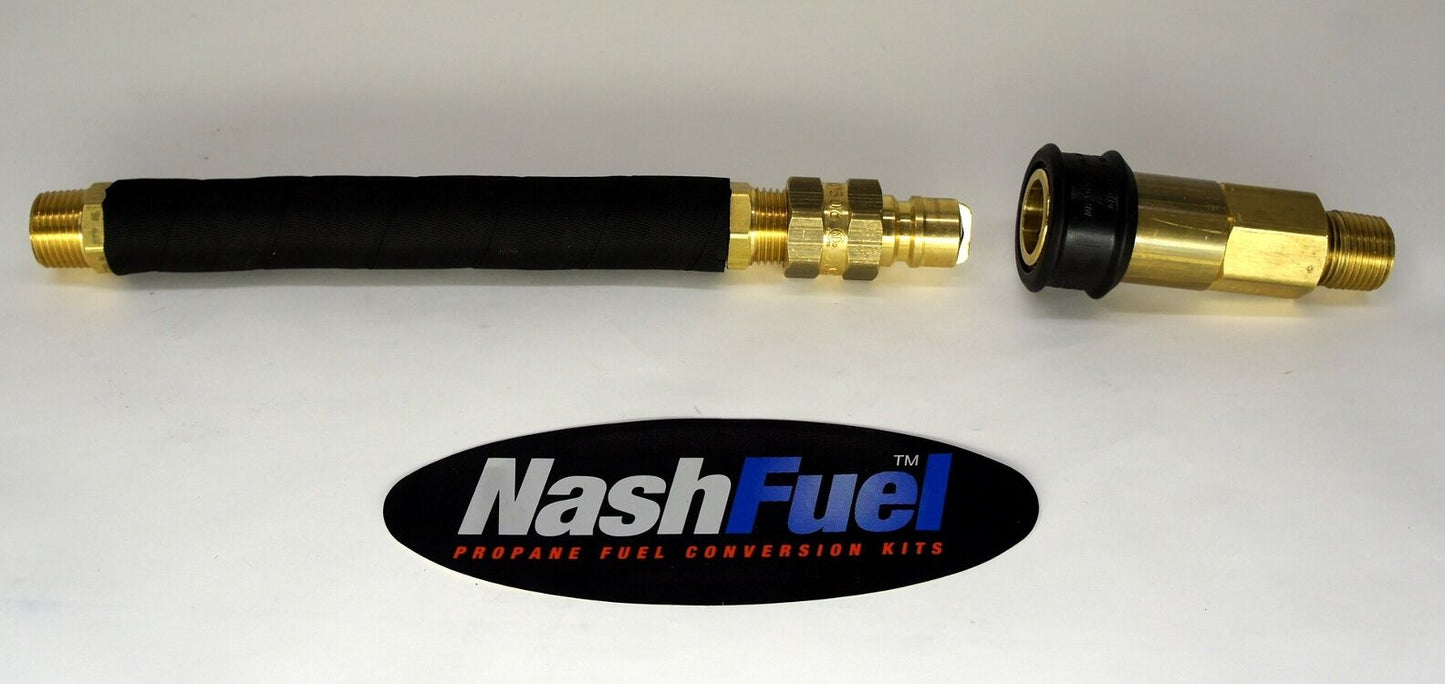 6FT 5/8 LOW PRESSURE NATURAL GAS OR PROPANE 1/2" QUICK DISCONNECT SUPPLY LINE