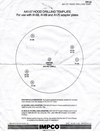 CHRYSLER 2.2L 2.5L TBI THROTTLE BODY INJECTION ADAPTER IMPCO DUAL CA300 DODGE