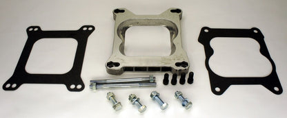 QUADRAJET 4 BARREL TO ADAPTER INTAKE MANIFOLD CARBURETOR THROTTLE PLATE FOUR