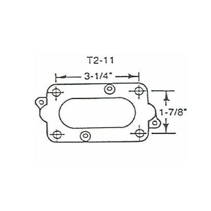 IMPCO AT2-11-1 THROTTLE PLATE BODY CARTER 2 BARREL CA225 225 200 PROPANE MIXER