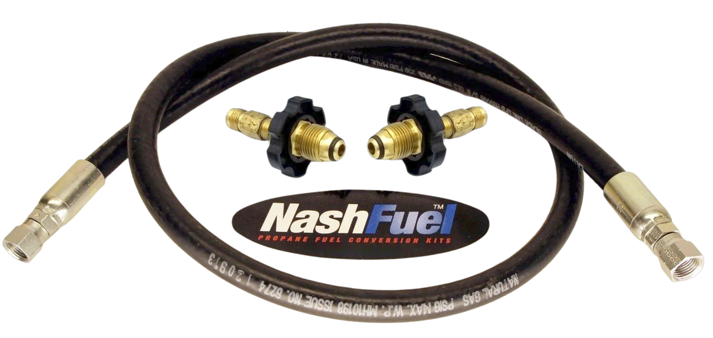 3FT PROPANE MALE POL M.POL ADAPTER HOSE ASSEMBLY TANK TRANSFER SOFT NOSE HOGTAIL