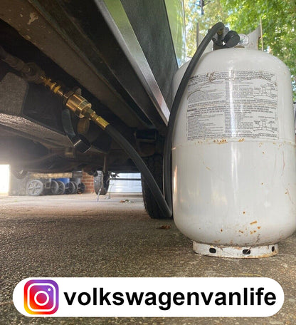 Propane Tank Extended Use Adapter Kit Food Truck Concession Trailer BBQ 100lb
